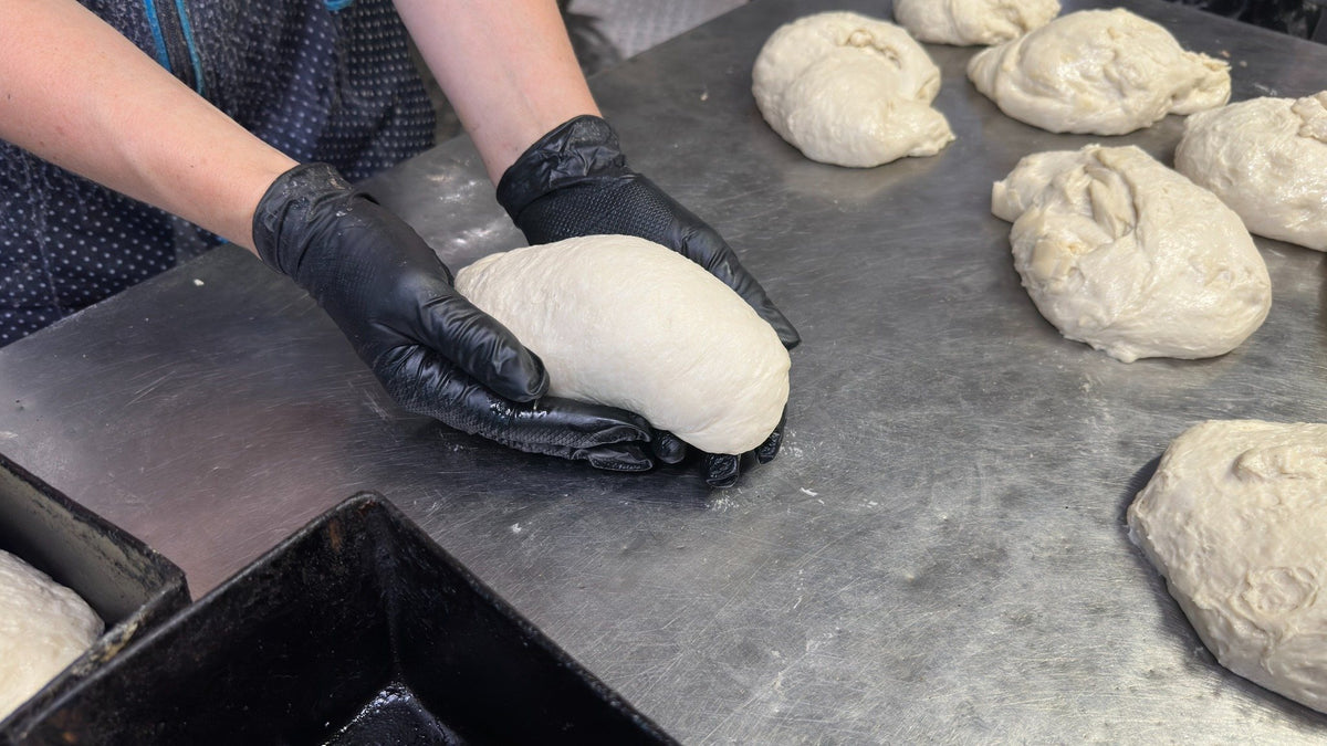 Hand-formed dough