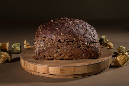 Gudeliai Dark Scalded Bread with hemp seeds