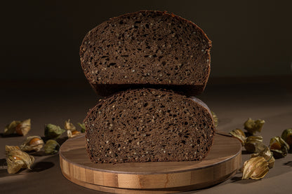 Gudeliai Dark Scalded Bread with hemp seeds